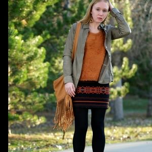 Proenza Schouler Navajo print wool blend mini skirt 2 made in Italy